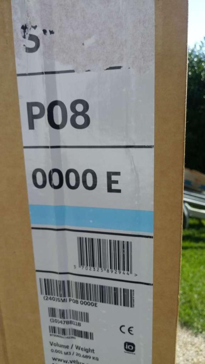 Velux Rolladen SMI P08 0000E aluminium dunkelgrau